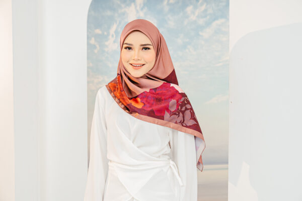STELLA SATIN BAWAL - MAROON
